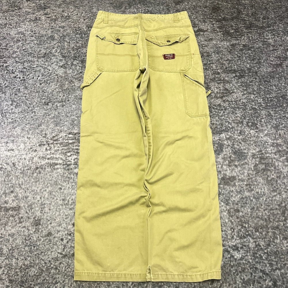 Vintage Plugg‎ Carpenter Pants Mens 30x30 Tan Baggy Wide Leg Y2K Skater